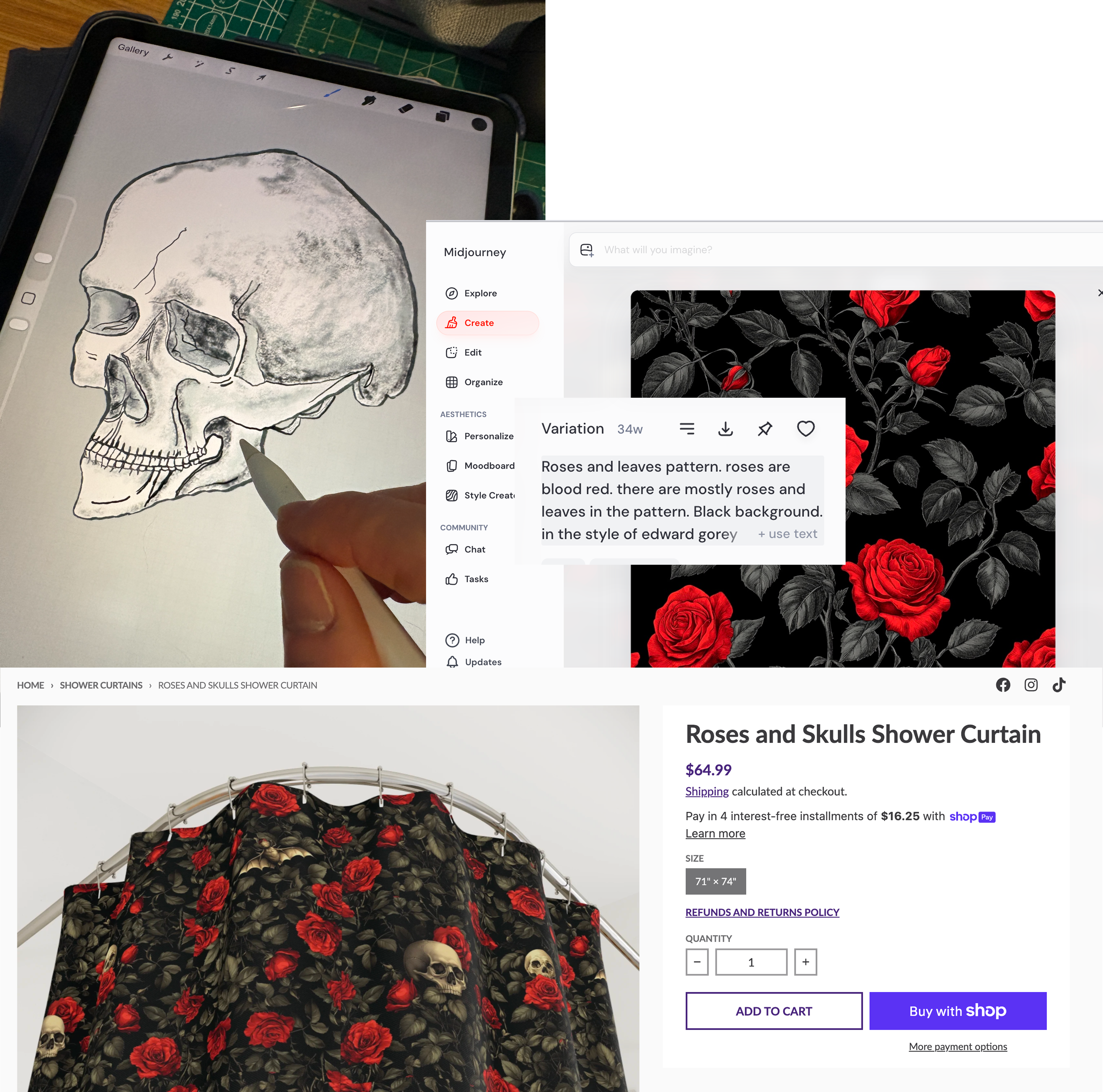 Hybrid Creative Pipeline: From Prompts to Product Art