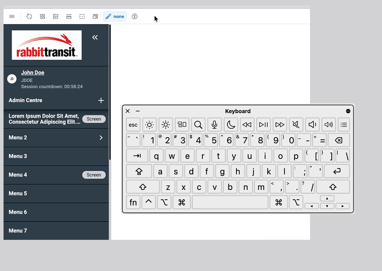 Storybook documentation for Side Navigation Component